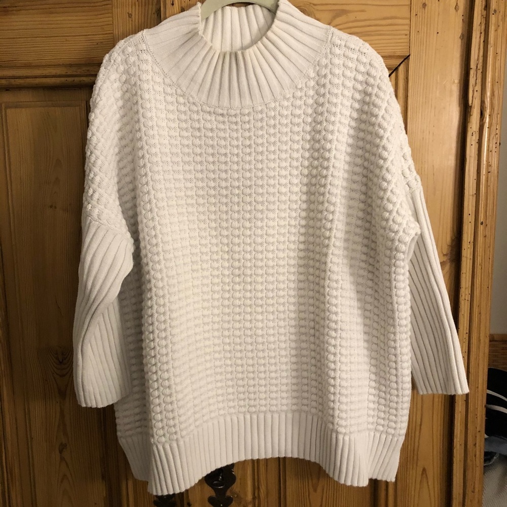 French Connection Oversized Waffle Sweater